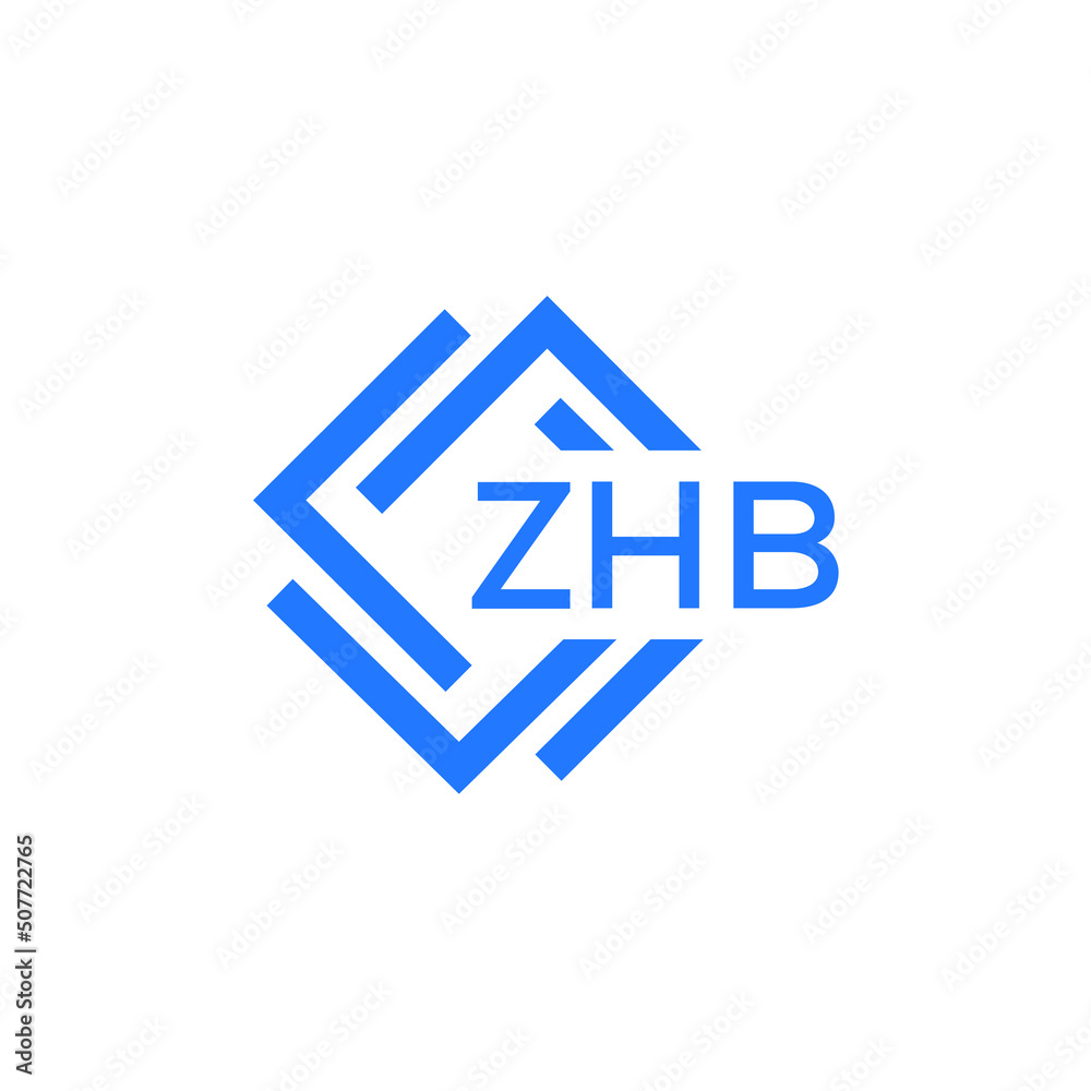 ZHB letter logo design on white background. ZHB creative initials letter logo concept. ZHB letter design. ZHB letter logo design on white background. ZHB creative initials letter logo concept. ZHB letter design.