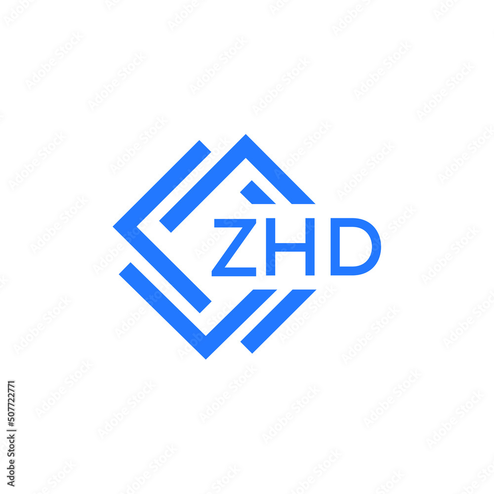 ZHD letter logo design on white background. ZHD creative initials letter logo concept. ZHD letter design. ZHD letter logo design on white background. ZHD creative initials letter logo concept. ZHD letter design.