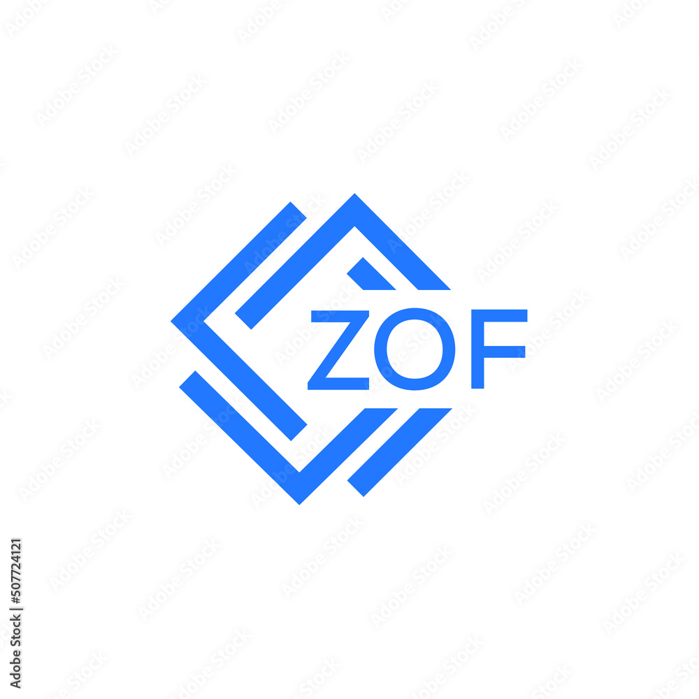 ZOF letter logo design on white background. ZOF  creative initials letter logo concept. ZOF letter design.

