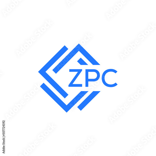 ZPC letter logo design on white background. ZPC  creative initials letter logo concept. ZPC letter design.
