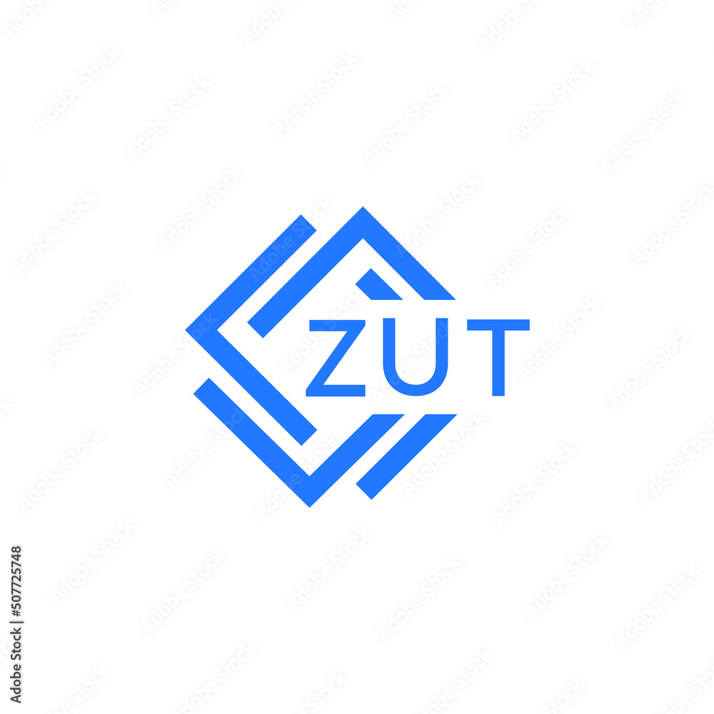 ZUT letter logo design on white background. ZUT  creative initials letter logo concept. ZUT letter design.