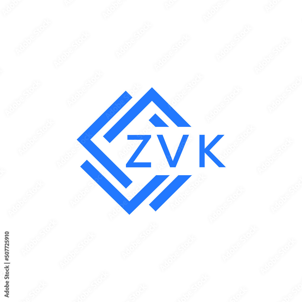 ZVK letter logo design on white background. ZVK  creative initials letter logo concept. ZVK letter design.
