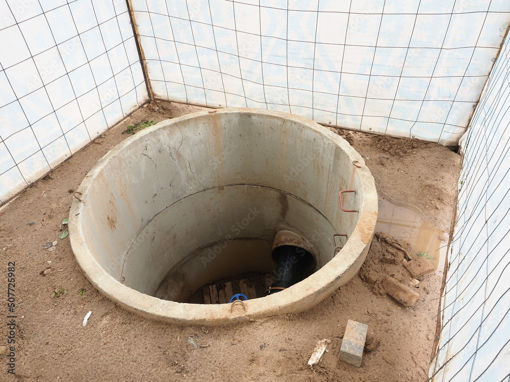 plumbing repair in the city pipe in the ground trench sewerage plumbing repair in the city pipe in the ground trench sewerage