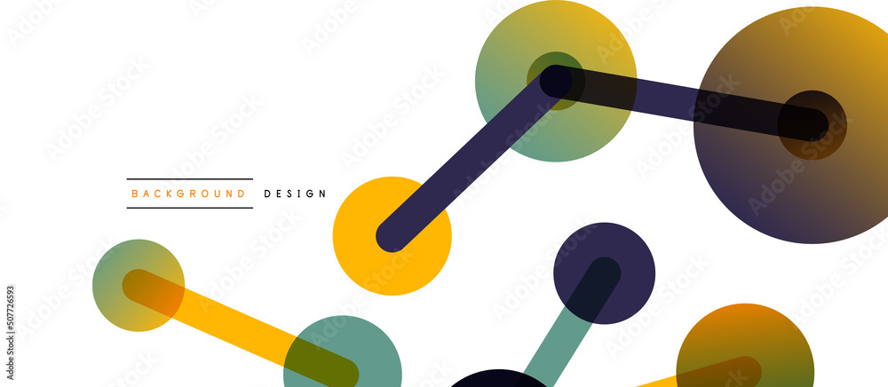 Line points connections geometric abstract background. Circles connected by lines. Trendy techno business template for wallpaper, banner, background or landing Line points connections geometric abstract background. Circles connected by lines. Trendy techno business template for wallpaper, banner, background or landing
