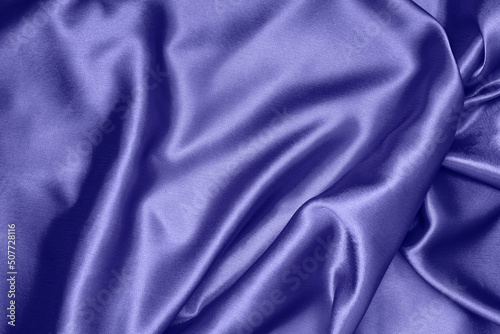 Texture of purple crumpled fabric