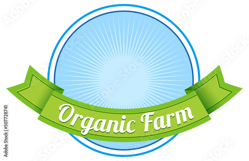 Logo design with words organic farm
