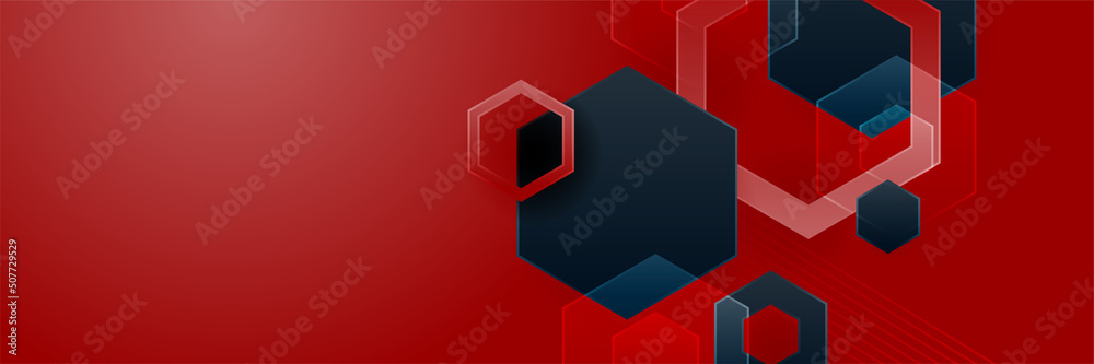 Black and red abstract banner background Black and red abstract banner background