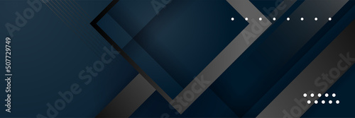 Black and blue abstract banner background