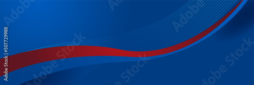 Red and blue abstract banner background