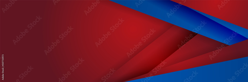 Red and blue abstract banner background Red and blue abstract banner background