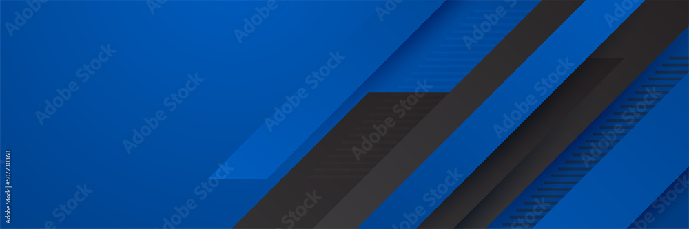 Black and blue abstract banner background Black and blue abstract banner background