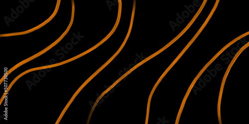 black and orange background with wave