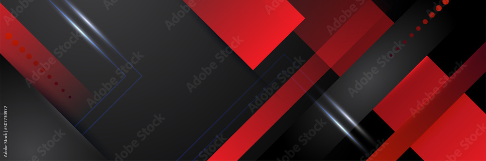 Black and red abstract banner background Black and red abstract banner background