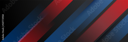 Black and red abstract banner background