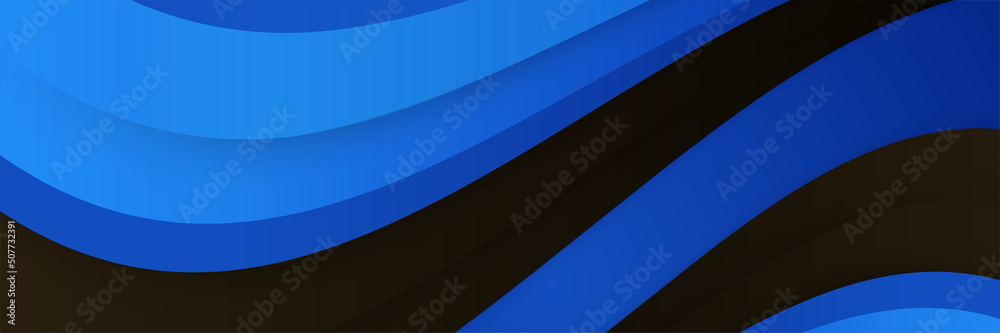 Black and blue abstract banner background Black and blue abstract banner background