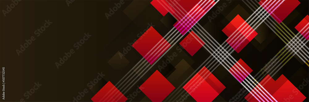Black and red abstract banner background Black and red abstract banner background