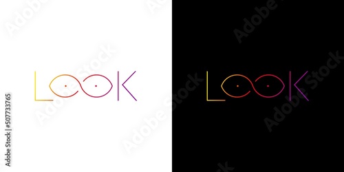 Modern and attractive eye logo design