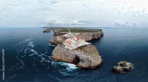 View from the sea of the Lighthouse of São Vicente, Sagres