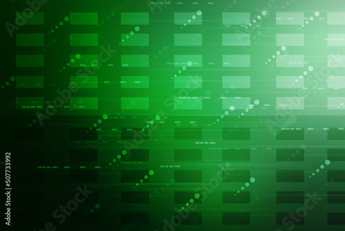 Wallpaper Mural 2d illustration abstract digital binary data on computer screen Torontodigital.ca