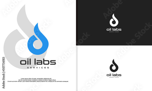 Design logo templates for your business, Modern and creative, Oil lab or laboratory vector or science logo