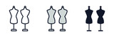 mannequins icon symbol template for graphic and web design collection logo vector illustration