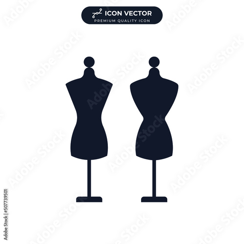 mannequins icon symbol template for graphic and web design collection logo vector illustration