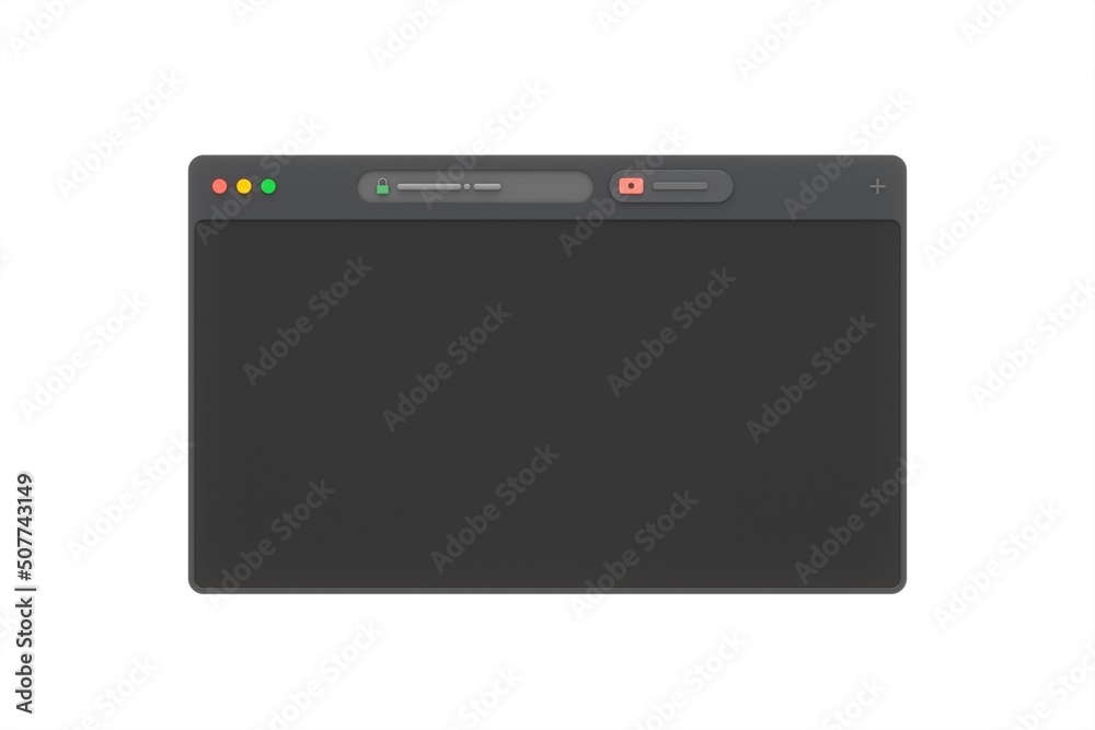 Web Browser Window (dark)