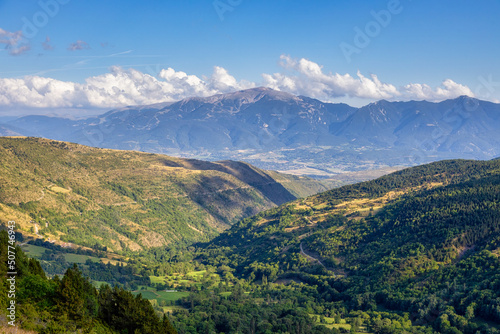 Summer landscape in La Cerdanya, Pyrenees mountain, Catalonia, Spain. © Arpad