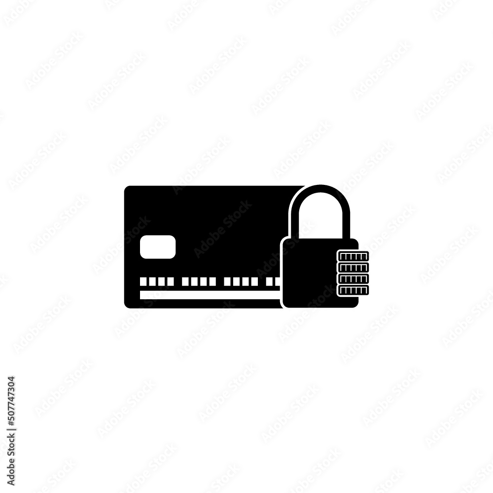 Secure payment icon isolated on white background
