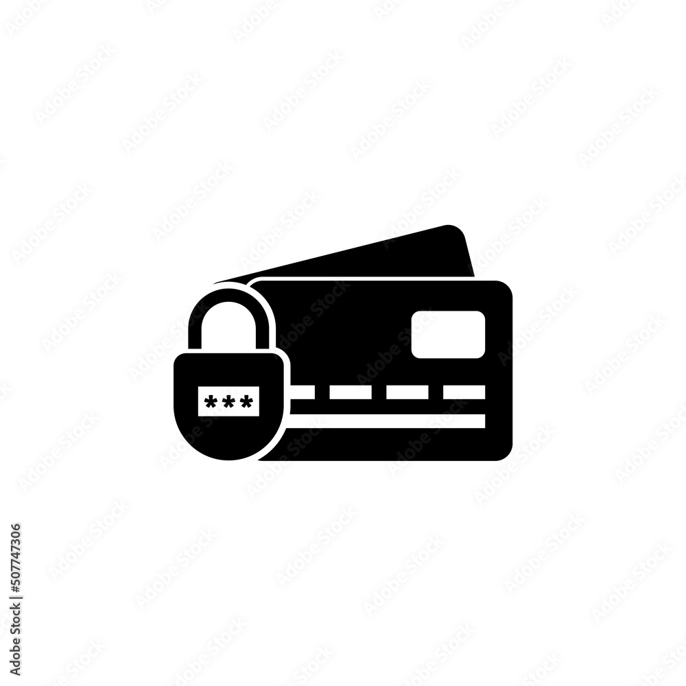 Secure payment icon isolated on white background Secure payment icon isolated on white background