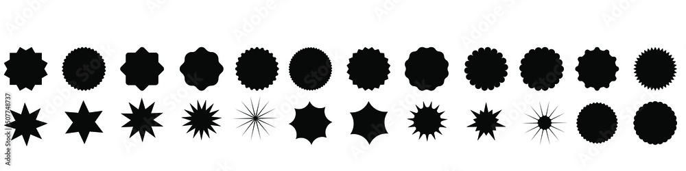 Retro stars, sunburst. Red beams firework. Design elements. Best for sale sticker, price tag, quality mark. Flat vector illustration Isolated.