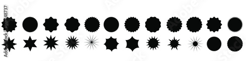 Retro stars, sunburst. Red beams firework. Design elements. Best for sale sticker, price tag, quality mark. Flat vector illustration Isolated.