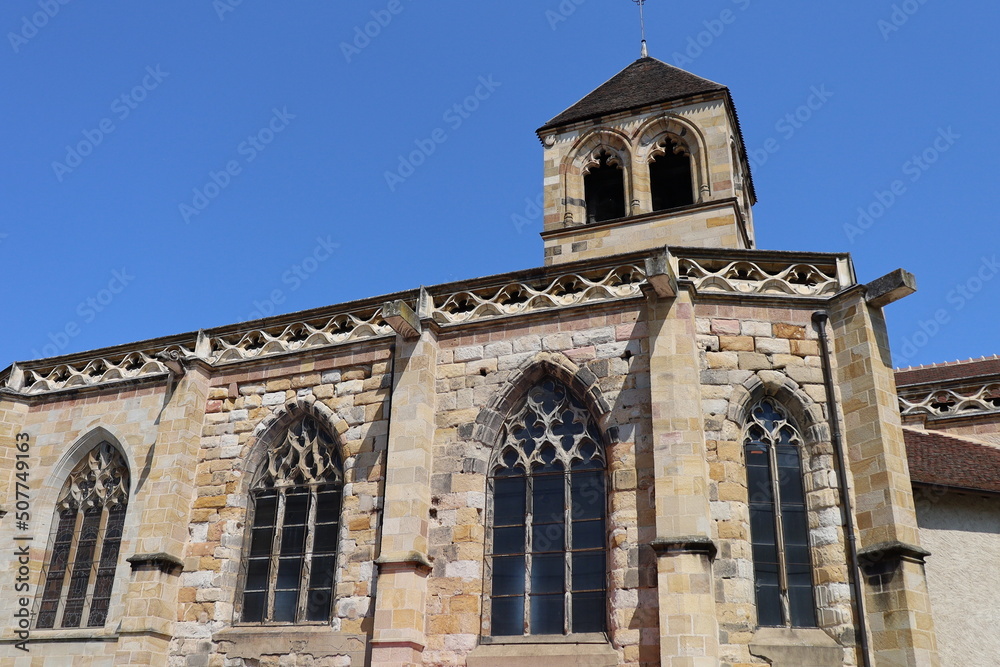 L'église Notre Dame, vue de l'extérieur, ville de Montluçon, département de l'Allier, France