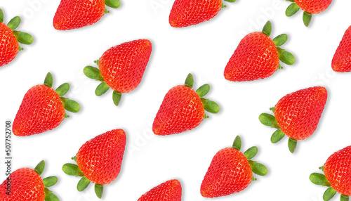Strawberry seamless pattern texture background.