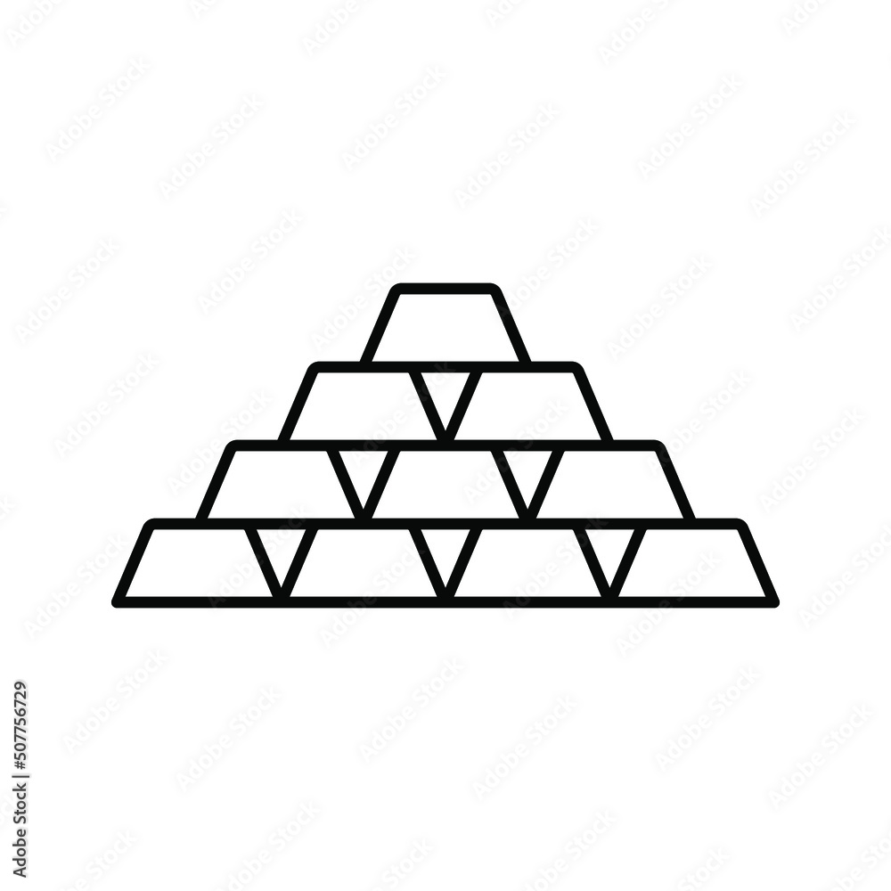 Gold icon. Gold symbol template for graphic and web design color editable Gold icon. Gold symbol template for graphic and web design color editable