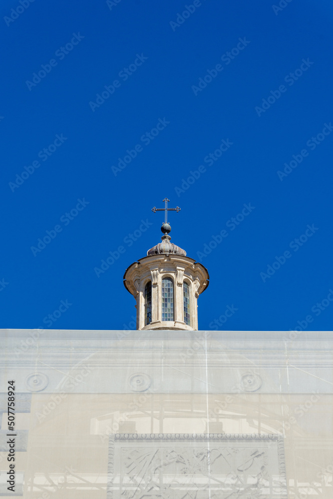 Obraz premium Church renovation and reconstruction. Minimal Aesthetics,
