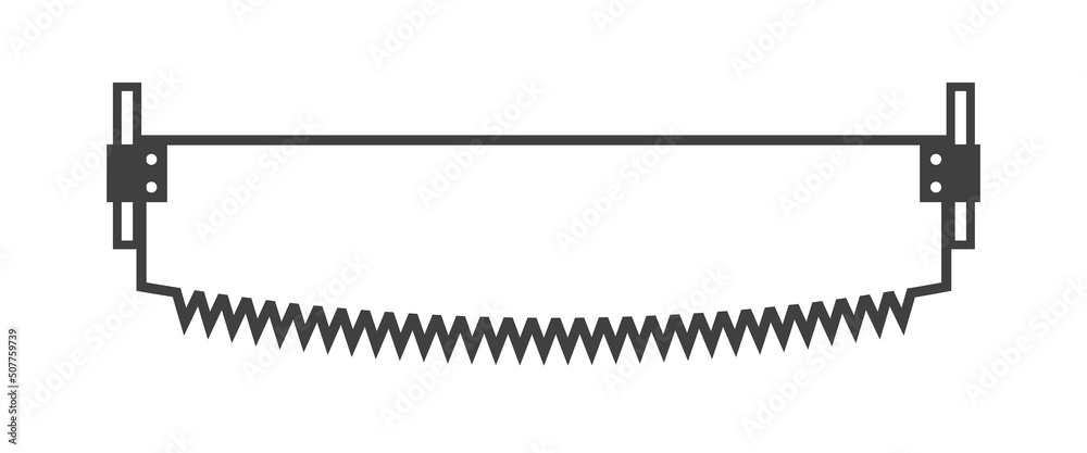 Handsaw vector isolated on white background. 10 eps Handsaw vector isolated on white background. 10 eps