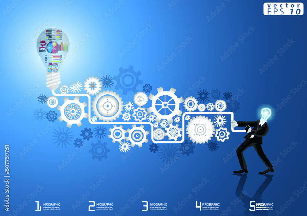 Illustration business.design modern idea and concept think creativity. for Social network,success,plan,think,search,analyze,communicate, futuristic idea innovation technology. Illustration business.design modern idea and concept think creativity. for Social network,success,plan,think,search,analyze,communicate, futuristic idea innovation technology.