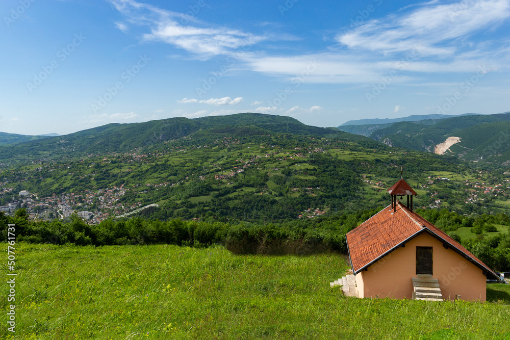 Mountain landscape in Bosnia and Herzegovina
