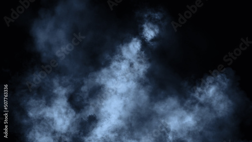 Blue fire embers particles texture overlays . Burn effect on isolated black background. Concept of particles   sparkles  flame and light. Stock illustration.
