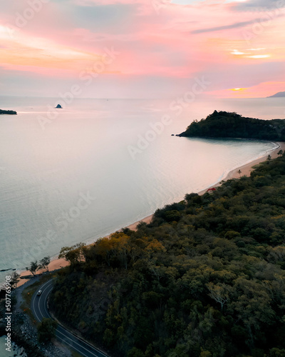 sunset over the sea