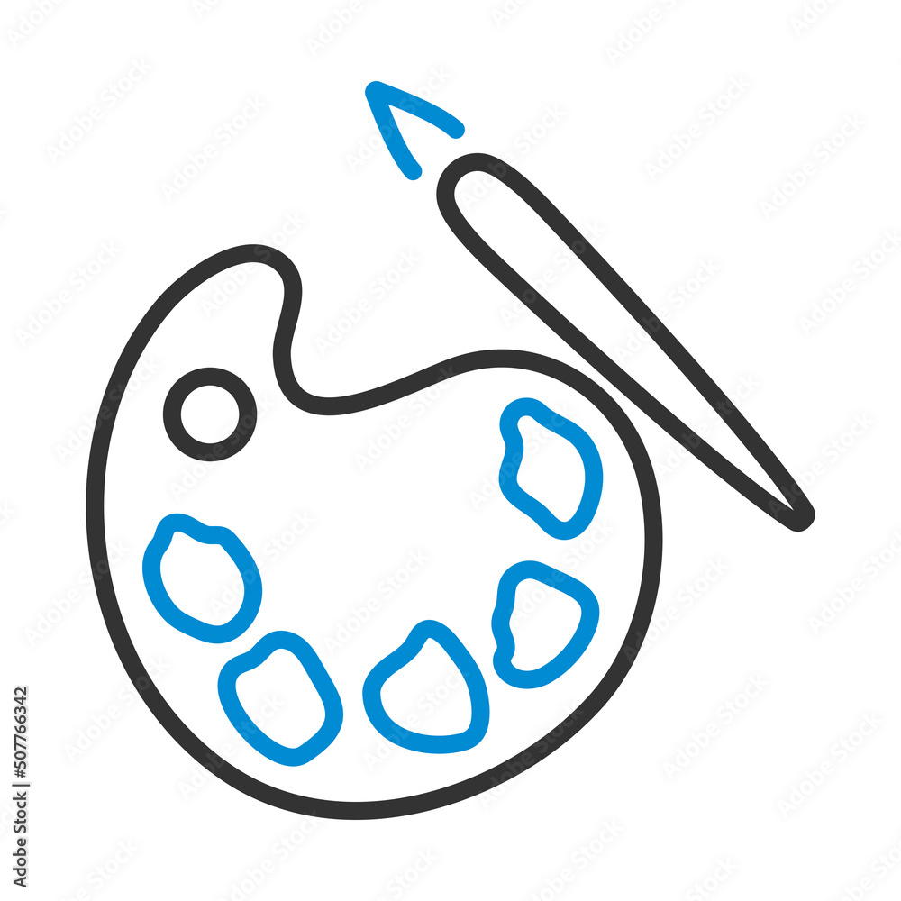 Icon Of School Palette Icon Of School Palette