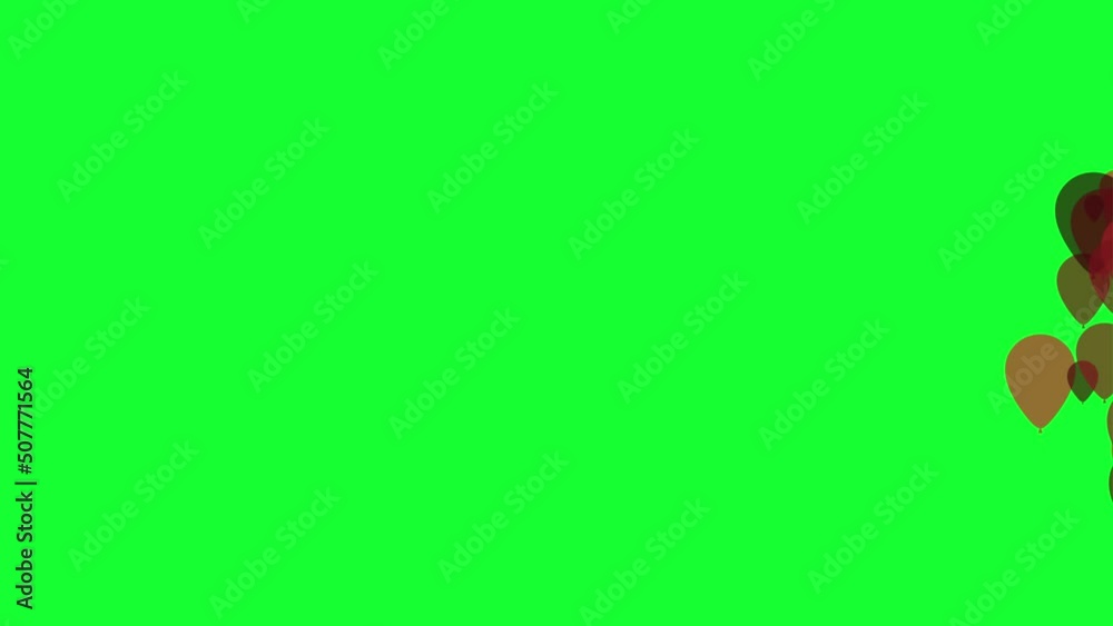 Red balloon transition pack on green background chroma key 4k resolution Red balloon transition pack on green background chroma key 4k resolution