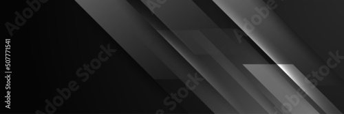 Black technology banner background