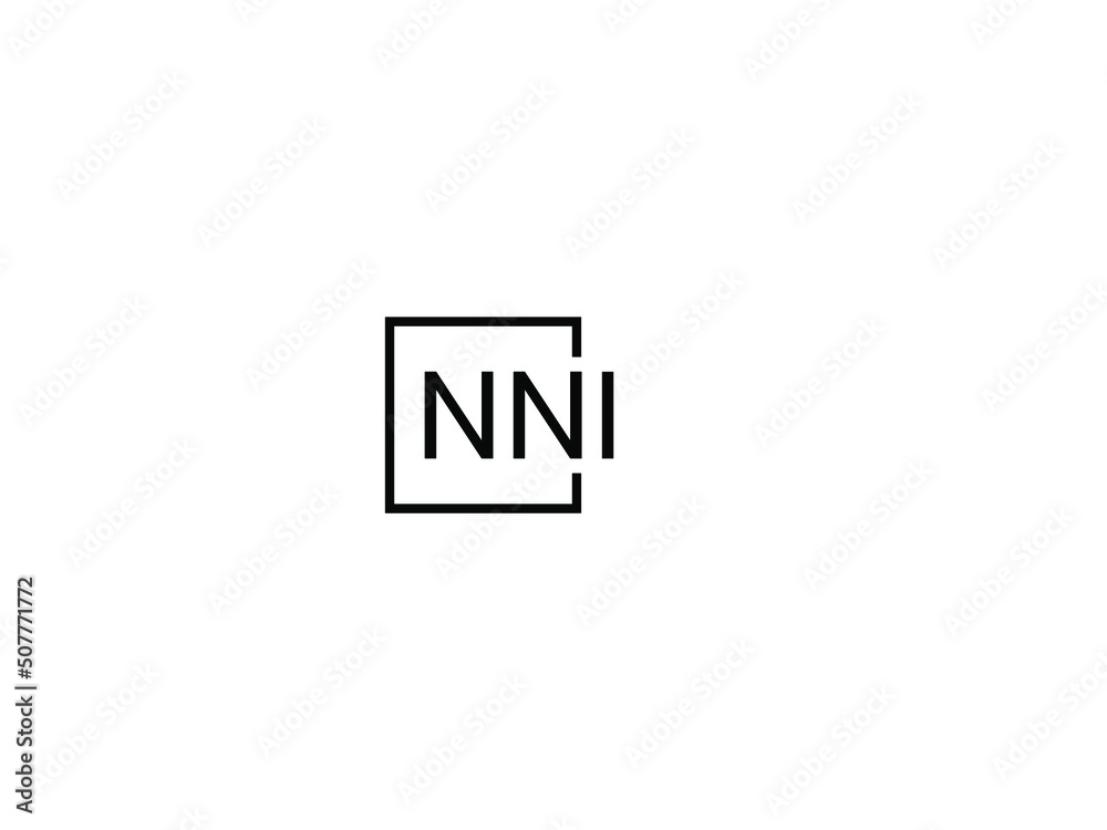 NNI letter initial logo design vector illustration