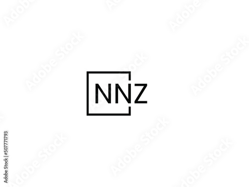 NNZ letter initial logo design vector illustration