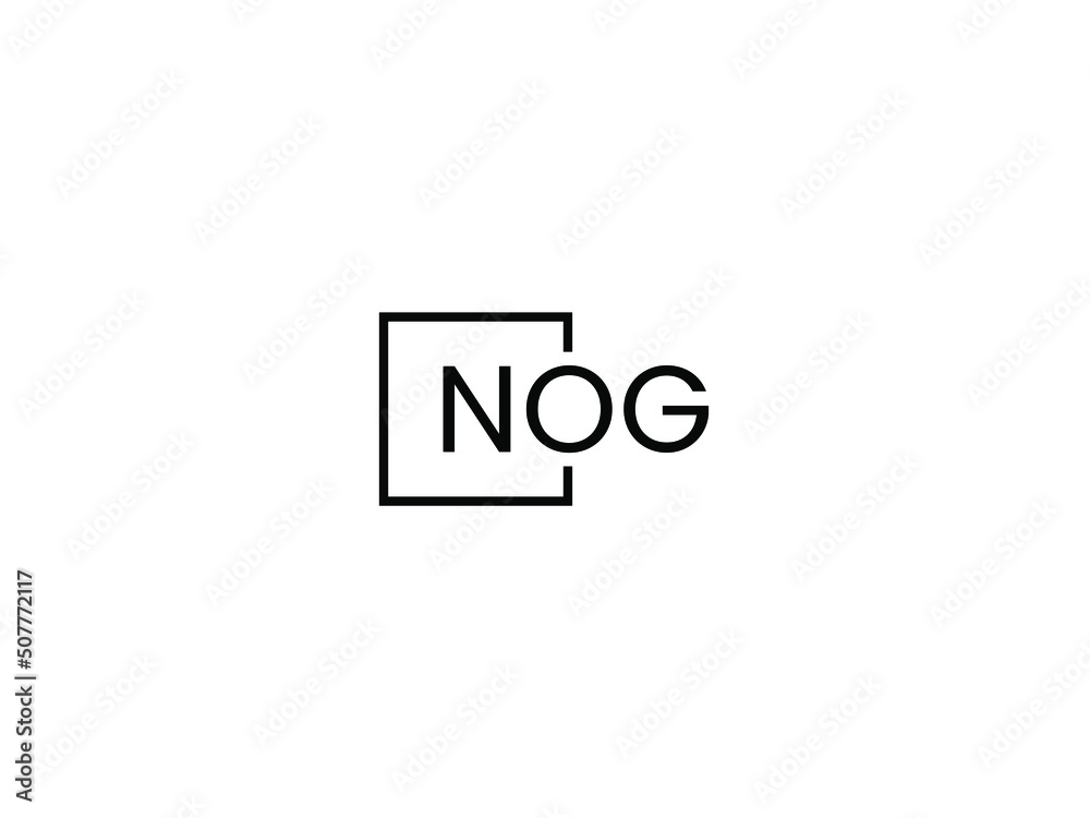NOG Letter Initial Logo Design Vector Illustration NOG Letter Initial Logo Design Vector Illustration