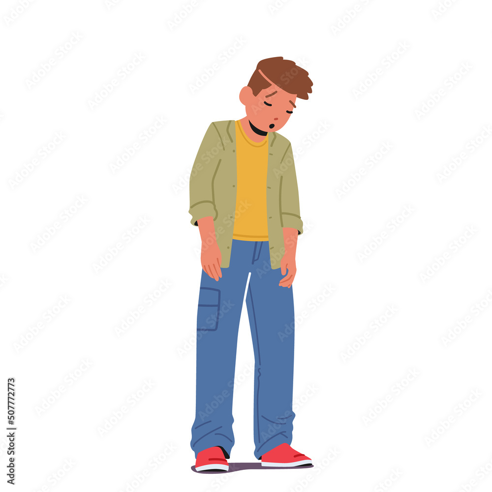 Unhappy Boy with Sad Face. Kid Character Sadness Emotions, Mourning Facial Expression of Sadness, Grief, Melancholy Unhappy Boy with Sad Face. Kid Character Sadness Emotions, Mourning Facial Expression of Sadness, Grief, Melancholy