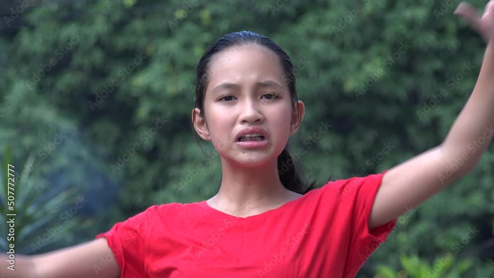 Unhappy Girl Dislikes And Thumbs Down Unhappy Girl Dislikes And Thumbs Down