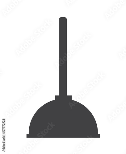 Toilet plunger vector isolated